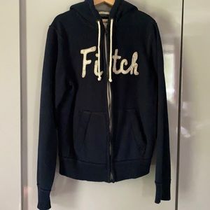 Abercrombie & Fitch navy men’s zip up hoodie